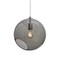 Besa Lighting Maestro 12 Cord Pendant, Smoke, Satin Nickel Finish, 1x60W Medium base 1JT-MAESTRO12SM-SN - alternate 1